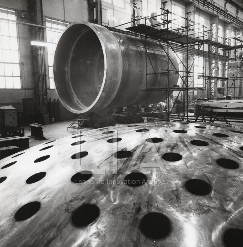 Centrale di Caorso - calotta e carcassa del reattore