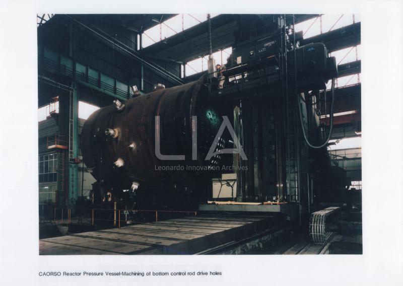 Centrale di Caorso - foratura parte inferiore vessel