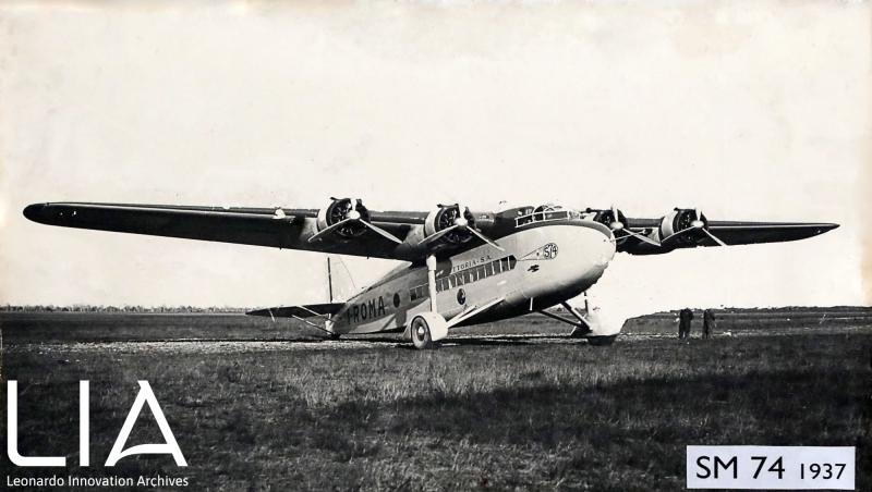 SM74 Pronto al decollo Aeroporto di Vergiate