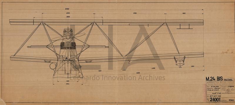 Idrovolante Macchi M.24 BIS militare - vista frontale parziale