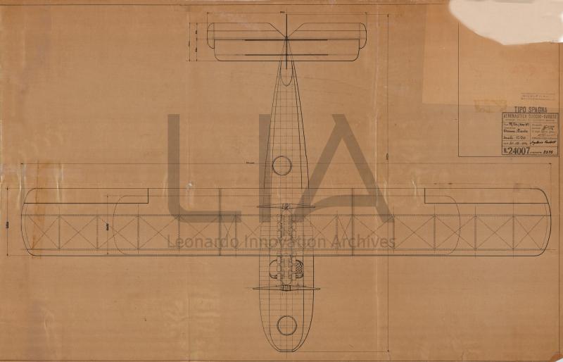 Idrovolante Macchi M.24 tipo Spagna - vista in pianta