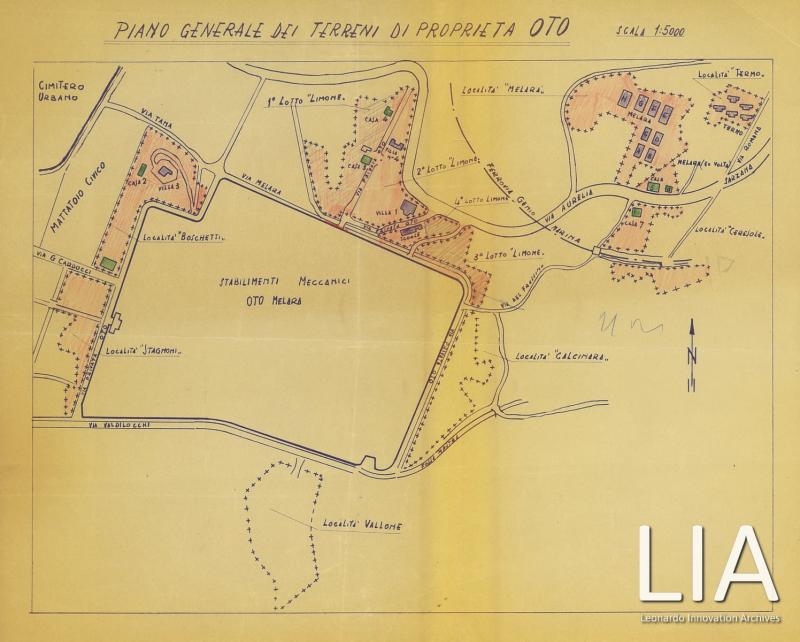 Piano generale dei terreni e delle proprietà OTO