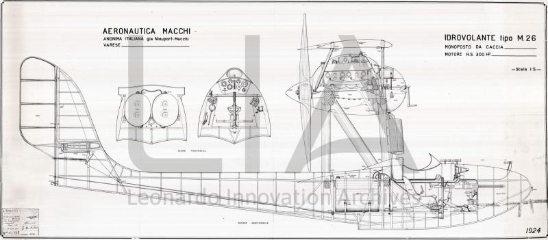 Idrovolante Macchi M.26 - vista laterale