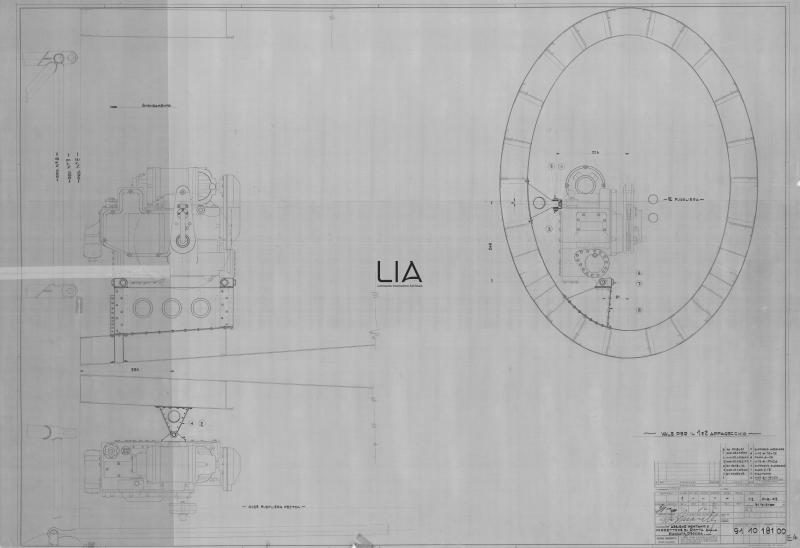 SIAI Marchetti - SM91 - Assieme montaggio correttore di rotta sulla fiancata destra