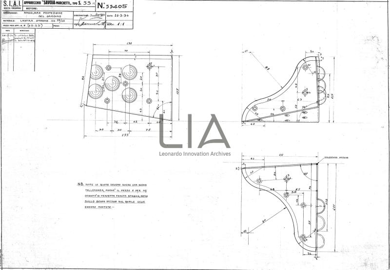 SIAI Marchetti - S.55 - Angolare protezione del gradino