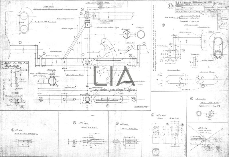 SIAI Marchetti - S.55 - Pedaliera a doppio comando