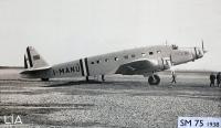 Velivolo SM.75 -Volo di collaudo aeroporto di Cameri