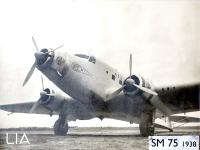 Velivolo SM.75 - primi voli con passeggeri aviolinee ala littoria 1938