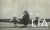 Velivolo SM.75 - vista frontale nel aeroporto di Vergiate