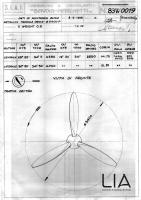SIAI Marchetti - Eliche - Dati di montaggio elica metallica tripale PWO - 2 diam. 3400 P