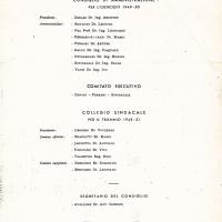 Composizione organi societari biennio 1949 - 1950
