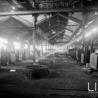 Interno dello stabilimento della Breda Meccanica Bresciana, Reparto trattamenti termici; anni Trenta