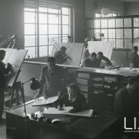 Nuovo Ufficio Studi della società Moto Fides; 1950