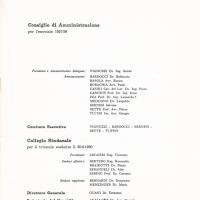 Cariche sociali per l'esercizio 1957-58
