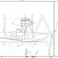 Aeronautica Macchi - Idro M.33  - Coppa Schneider - Motore Curtiss D 12 - Assieme vista laterale