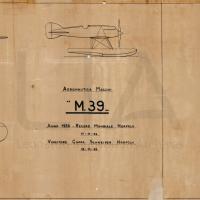 Aeronautica Macchi - Idro M.39 - Assieme tre viste