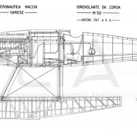 Aeronautica Macchi - Idro M.52 - Assieme vista longitudinale