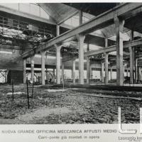 OTO - Reparto N - Nuova officina meccanica per affusti di medio calibro, carri-ponte già montati in opera