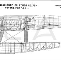 Aeronautica Macchi - Idro MC.72 - Assieme con vista laterale (copia)