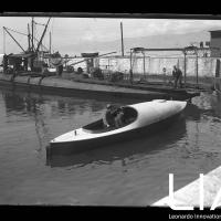 WASS - Motoscafo e sommergibile di fronte al Silurificio Whitehead di Fiume