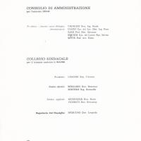 Cariche sociali per l'esercizio 1959-60
