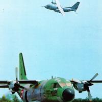 Aeritalia - velivolo G 222 a terra e in evoluzione