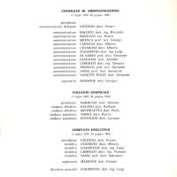 Cariche sociali per il triennio 1 luglio 1978 - 30 giugno 1981