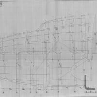 SIAI Marchetti - S.79KR  Vista di fianco correntini longitudinali e traliccio musone