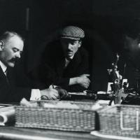 Il trio direzionale della neo costituita Direzione Tecnica Aeronautica (poi Nieuport-Macchi)