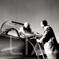 FIAT G 80 - Ing. Gabrielli  e pilota Catella dopo primo volo