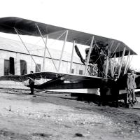 Idrovolante L.2, davanti all'hangar militare Macchi  alla Schiranna (lago Varese)