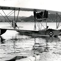 Il primo prototipo dell'idrovolante Macchi M.5 - prove di volo