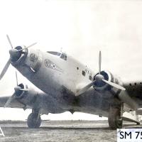 Velivolo SM.75 - primi voli con passeggeri aviolinee ala littoria 1938