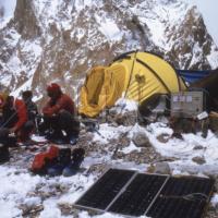 Campo base sul Gasherbrum II (Pakistan), quota 8.035 mt