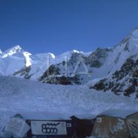 Campo base sul Gasherbrum II (Pakistan), quota 8.035 mt