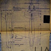 G80_trittico del modello per prove in galleria del vento