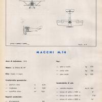 Nieuport-Macchi M.14 - scheda tecnica con  disegno del trittico