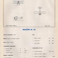 Nieuport-Macchi M.16 - scheda tecnica con  disegno del trittico