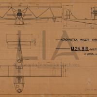Idrovolante Macchi M.24 militare - trittico