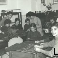 Lezione del corso I.N.I.A.S.A. di tessitura a mano