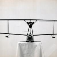 Aeronautica Macchi - modellino in legno dell'idrovolante M.26, vista frontale