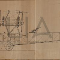 Biplano terrestre Macchi M.34 - vista laterale
