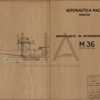 Idrovolante da ricognizione tattica Macchi M.36 - vista  laterale