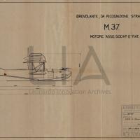 Idrovolante da ricognizione strategica M.37 - vista  laterale