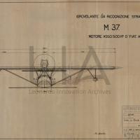 Idrovolante da ricognizione strategica M.37 - vista  frontale