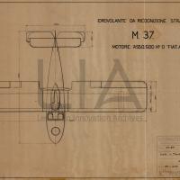 Idrovolante da ricognizione strategica M.37 - vista  in pianta
