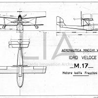 Idro veloce Macchi M.17 - trittico - copia su lucido