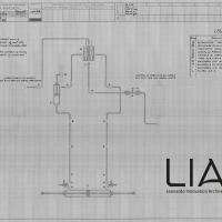 SIAI Marchetti - SM75- Schema comando idraulico aletta di compensazione timone profondità