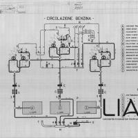 SIAI Marchetti - SM75- Schema circolazione benzina