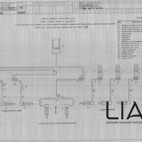 SIAI Marchetti - SM75- Schema comando idraulico aria carburatore - aria cabina passeggeri - parzializzatore olio